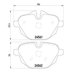 Pagid® 355013921 - Semi-Metallic Rear Disc Brake Pads