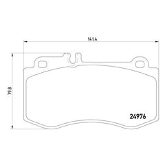 Pagid® 355014821 - Semi-Metallic Front Disc Brake Pads