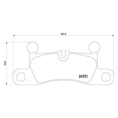 Pagid® 355015101 - Semi-Metallic Rear Disc Brake Pads