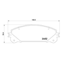Pagid® 355015461 - Semi-Metallic Front Disc Brake Pads