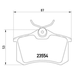 Pagid® 355017711 - Semi-Metallic Rear Disc Brake Pads