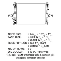 CSF 3566 - Engine Coolant Radiator