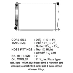 CSF 3575 - Engine Coolant Radiator