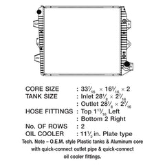 CSF 3584 - Engine Coolant Radiator