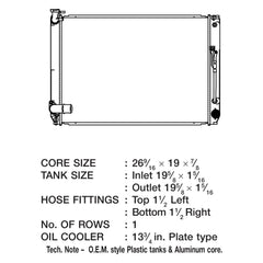 CSF 3638 - Engine Coolant Radiator