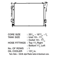 CSF 3640 - Engine Coolant Radiator