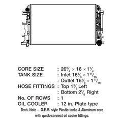 CSF 3660 - Engine Coolant Radiator