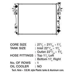 CSF 3662 - Engine Coolant Radiator