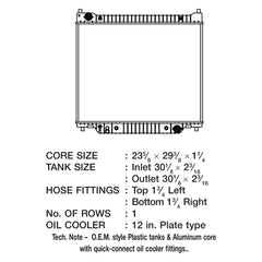 CSF 3673 - Engine Coolant Radiator