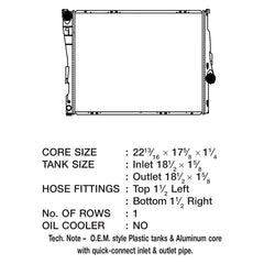 CSF 3708 - Engine Coolant Radiator