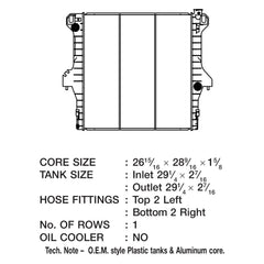 CSF 3710 - Engine Coolant Radiator