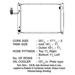 CSF 3721 - Engine Coolant Radiator