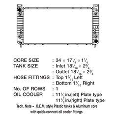 CSF 3728 - Engine Coolant Radiator