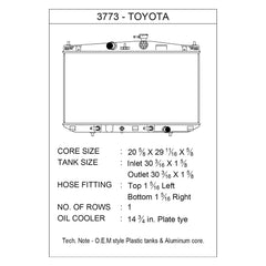 CSF 3773 - Engine Coolant Radiator