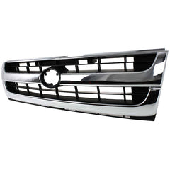 TACOMA 97-00 GRILLE, Chrome Shell/Painted Black Insert, 2WD, (Exc. Pre-Runner Model)