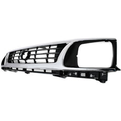 TACOMA 95-96 GRILLE, Plastic, Chrome Shell/Painted Black Insert, 2WD