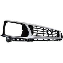 TACOMA 95-96 GRILLE, Plastic, Chrome Shell/Painted Black Insert, 2WD