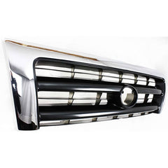TACOMA 98-00 GRILLE, Chrome Shell/Painted Dark Argent Insert, 2WD/4WD, w/ Pre-Runner