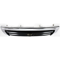 TACOMA 98-00 GRILLE, Chrome Shell/Painted Dark Argent Insert, 2WD/4WD, w/ Pre-Runner