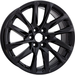 22x9 Factory Replacement New Alloy Wheel for 2021-2023 Cadillac Escalade with 12 Spoke Painted Black