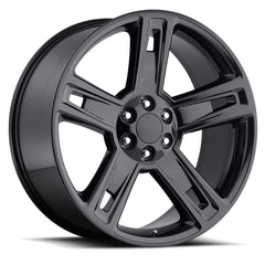 22x9 Aluminum Wheel with 6x5.5 Bolt Pattern - Gloss Black