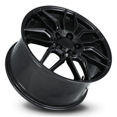 19x10 Aluminum Wheel with 5x4.75 Bolt Pattern - Gloss Black