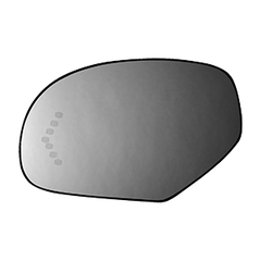 Burco - Driver Side View Mirror Heated Signal W Mount For Heated Cadi Chev Gmc Truck Lh Flat Signal Rsg
