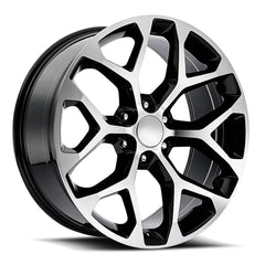 26x10 Aluminum Wheel with 6x5.5 Bolt Pattern - Gloss Black Machine Face