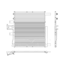 TYC 4436 - Front A/C Condenser