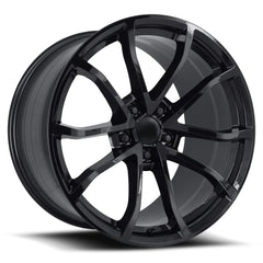 20x12 Aluminum Wheel with 5x4.75 Bolt Pattern - Gloss Black