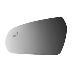 Burco - Driver Side View Mirror W Blind Spot For Hyundai Veloster Lh Flat Bldspt Fitover