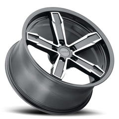20x10 Aluminum Wheel with 5x4.75 Bolt Pattern - Grey Machine Face