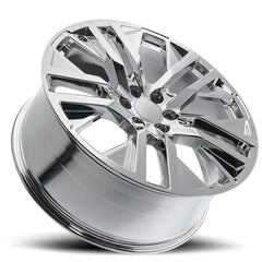 24x10 Aluminum Wheel with 6x5.5 Bolt Pattern - Chrome