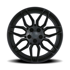 20x11 Aluminum Wheel with 5x120 Bolt Pattern - Satin Titanium Grey Machine Face wDark Clr