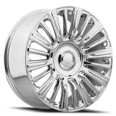 22x9 Aluminum Wheel with 6x5.5 Bolt Pattern - Chrome