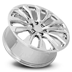 22x9 Aluminum Wheel with 6x5.5 Bolt Pattern - Chrome