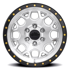 17x8.0 Aluminum Wheel with 6x130 Bolt Pattern - Machined / Gloss Black Ring