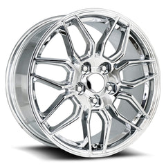 18x8.5 Aluminum Wheel with 5x4.75 Bolt Pattern - Chrome