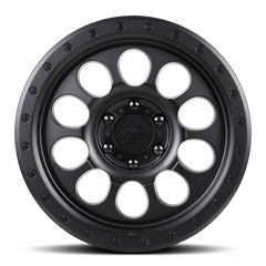 Lock Offroad 50CAL 17x9 6x139.7 -12et 106.2 Matte Black w/ Matte Black Ring Wheel