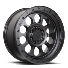 Lock Offroad 50CAL 17x9 6x139.7 -12et 106.2 Matte Black w/ Matte Black Ring Wheel
