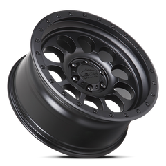 Lock Offroad 50CAL 17x9 6x139.7 -12et 106.2 Matte Black w/ Matte Black Ring Wheel