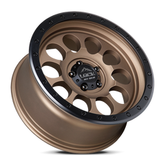 Lock Offroad 50CAL 17x9 6x139.7 -12et 106.2 Matte Desert Bronze w/ Matte Black Ring Wheel
