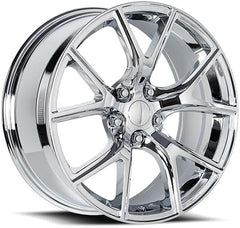 20x10 Aluminum Wheel with 5x5 Bolt Pattern - Chrome