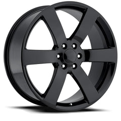 22x9 Aluminum Wheel with 6x5.5 Bolt Pattern - Gloss Black