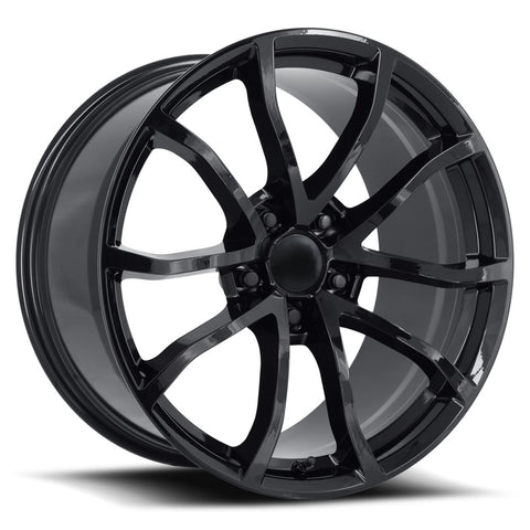 19x10 Aluminum Wheel with 5x4.75 Bolt Pattern - Gloss Black