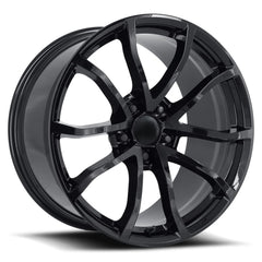 19x10 Aluminum Wheel with 5x4.75 Bolt Pattern - Gloss Black