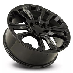 22x9 Aluminum Wheel with 6x5.5 Bolt Pattern - Gloss Black