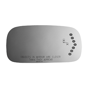 Burco - Passenger Side View Mirror W Signal Blind Spot For Cadi Dts Rh Convex Signal Bldspt Fitover