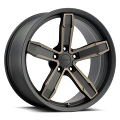 20x10 Aluminum Wheel with 5x4.75 Bolt Pattern - Satin Black Machine Face with Bronze Clear