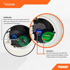 Dorman - Capless Diesel Fuel Cap And DEF Cap - 55298